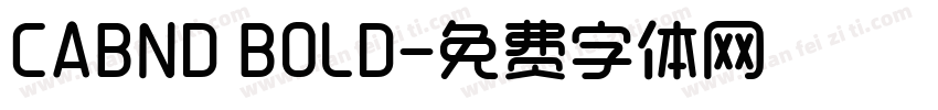CABND BOLD字体转换